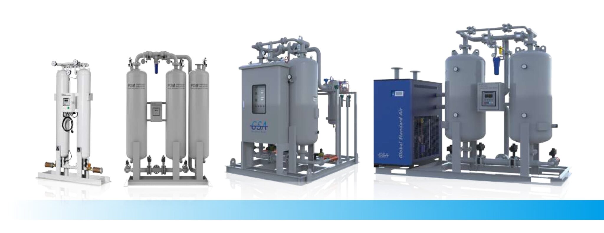 Active Carbon Tower Desiccant Air Dryer GSA Global Standard Air/Gas