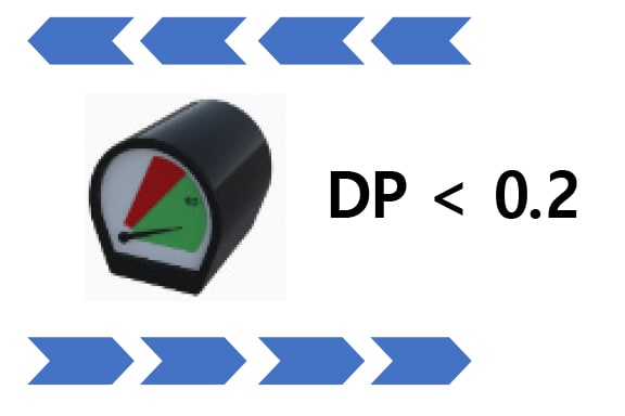 low differential pressure