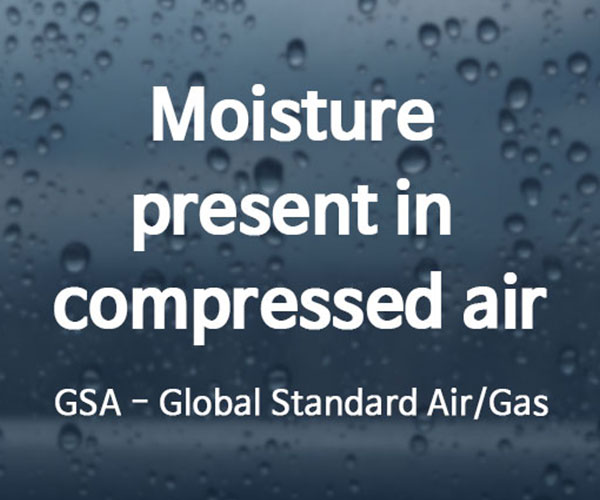 moisture present in compressed air cover