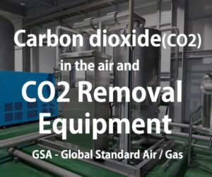 Carbon dioxide (CO2) in the air and CO2 removal equipment