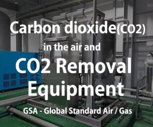 Dióxido de carbono (CO2) en el aire y equipos de eliminación de CO2