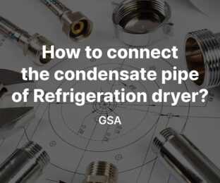 ¿Cómo conectar el tubo de condensado del secador de refrigeración?