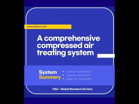 comprehensive compressed air treating system