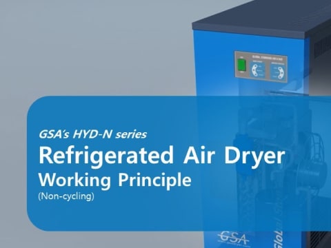 non-cycling refrigerated air dryer