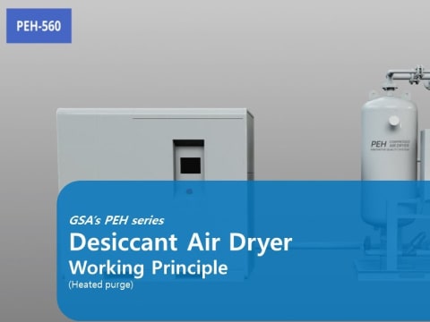 PEH-560 heated desiccant air dryer