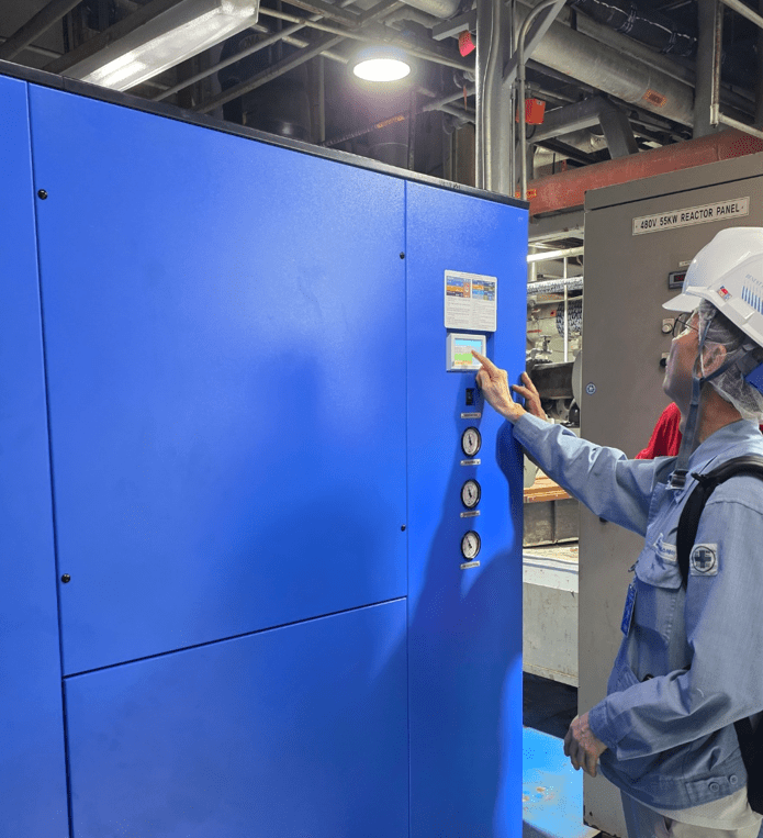 Engineer Operating Digital Touchscreen