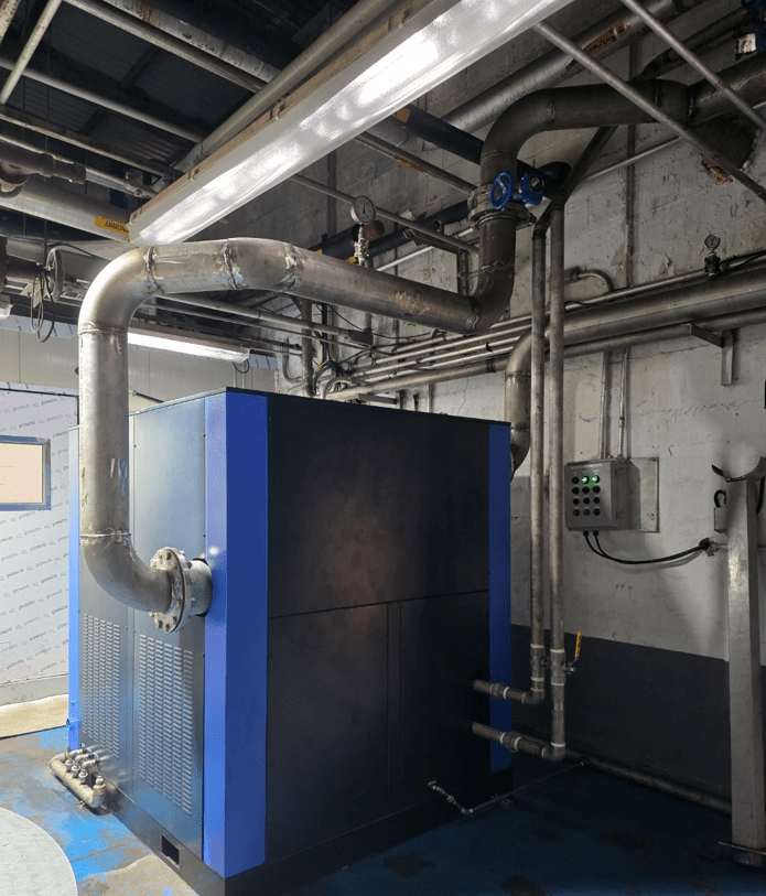 Industrial Air Dryer Piping System Installation
