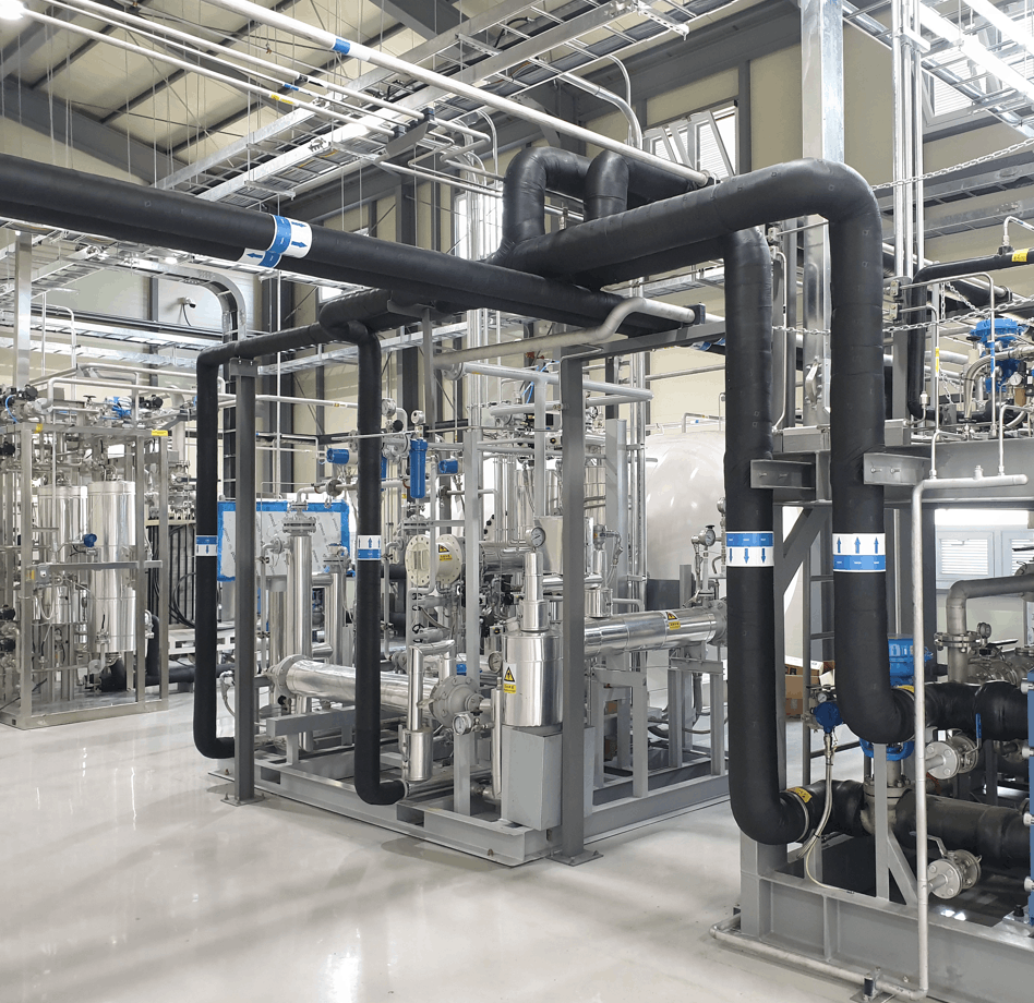 GSA Hydrogen purification plant piping system
